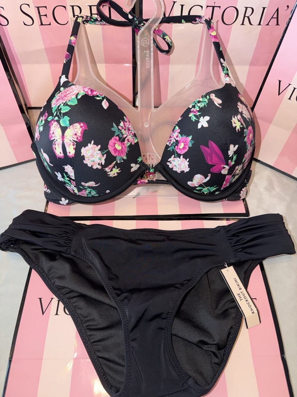 Victorias Secret Bombshell Swim Suit 32C Small Bottoms